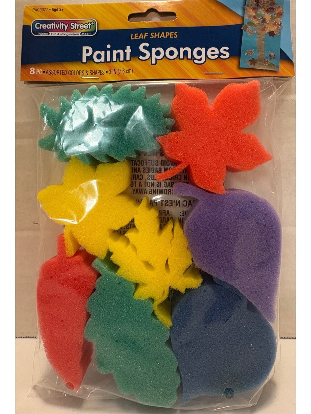 Leaf shape paint sponges